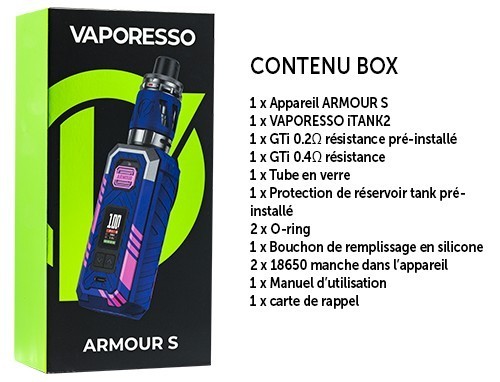 Armour S (Accu Non Fourni)
