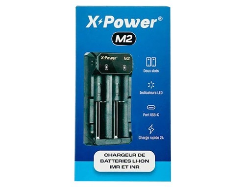 CHARGEUR DOUBLE ACCUS XPOWER M2