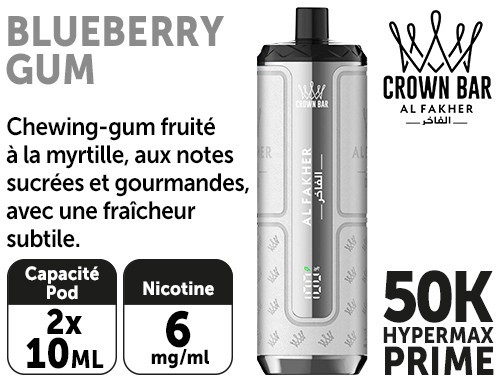 Myrtille, Chewing gum