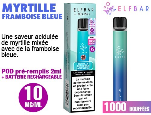 Myrtille, Framboise Bleue
