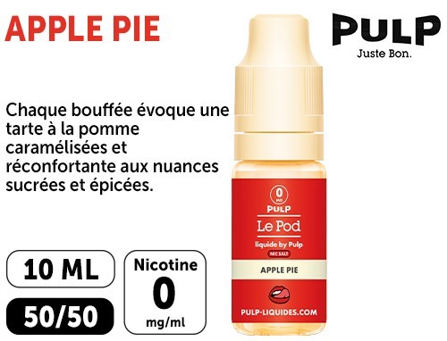 PULP LE POD APPLE PIE 10 ML  00 MG ML
