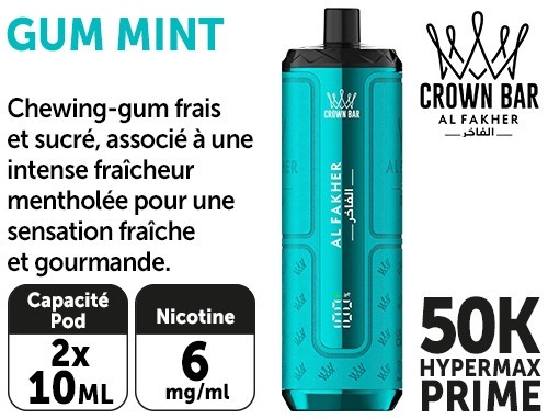 Bubble gum, Menthe