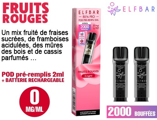 Cassis, Fraise, Framboise, Mûre