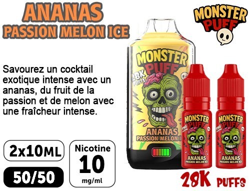 Ananas, Fruit de la passion, Melon