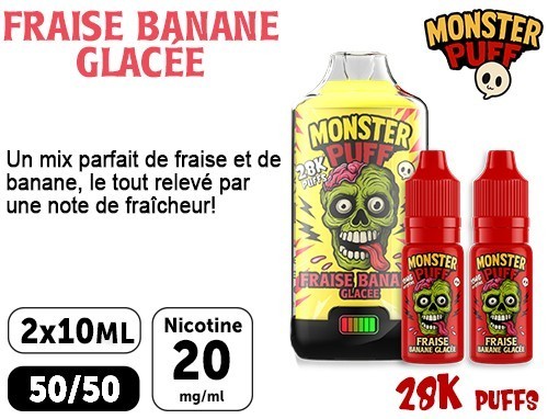 Fraise, Banane Glacée